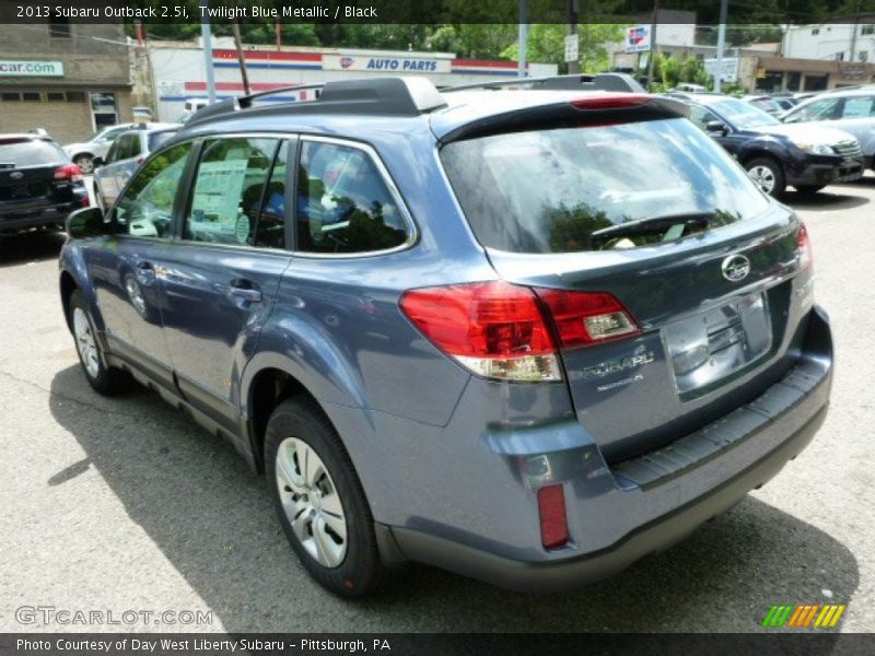 Twilight Blue Metallic / Black 2013 Subaru Outback 2.5i