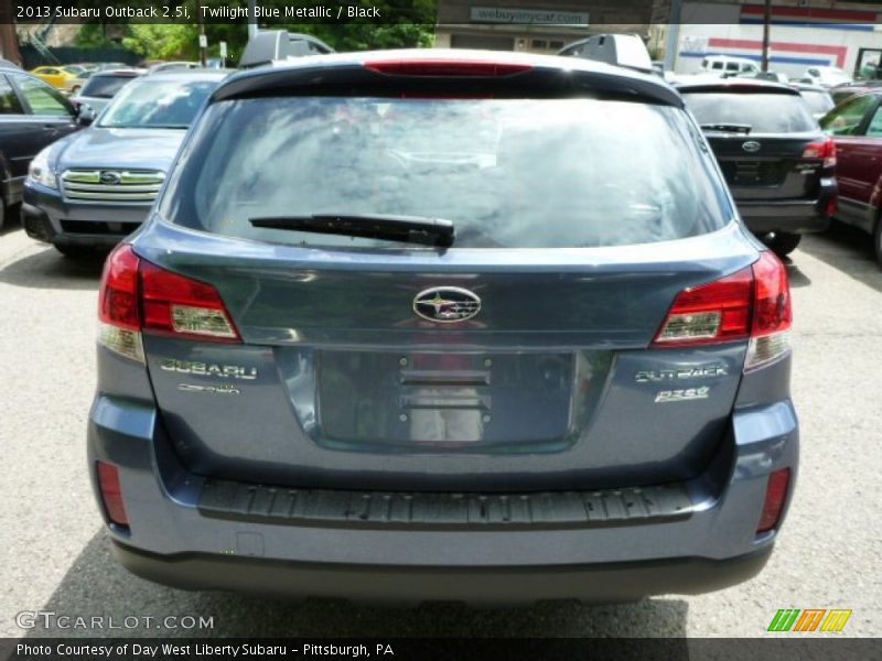Twilight Blue Metallic / Black 2013 Subaru Outback 2.5i