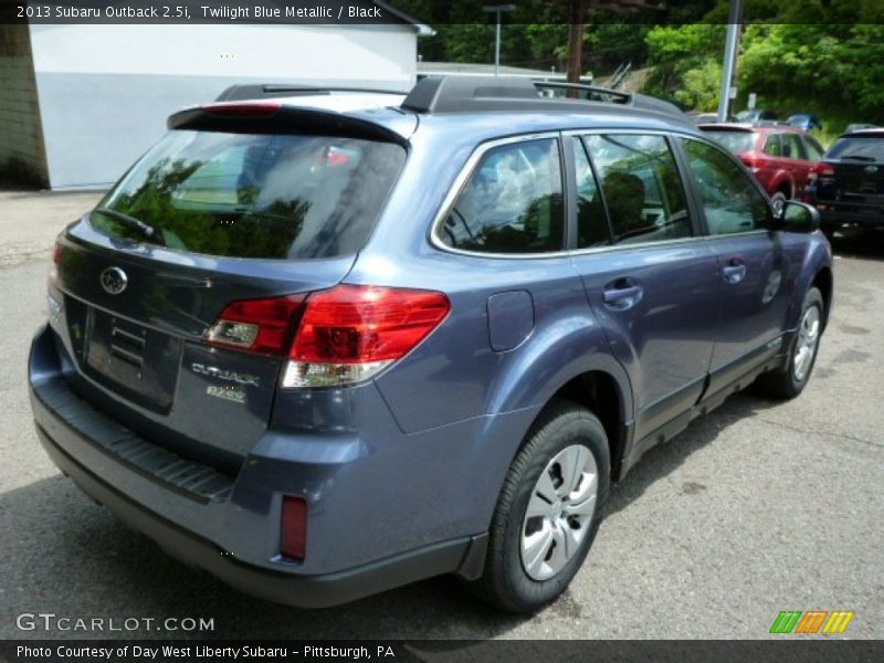 Twilight Blue Metallic / Black 2013 Subaru Outback 2.5i