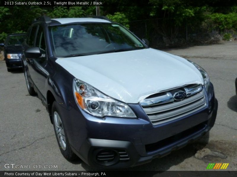 Twilight Blue Metallic / Black 2013 Subaru Outback 2.5i