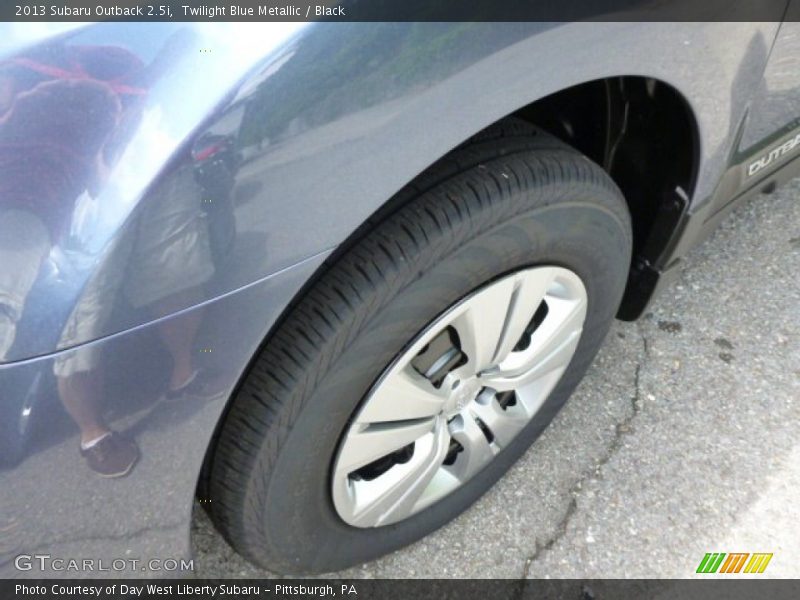 Twilight Blue Metallic / Black 2013 Subaru Outback 2.5i