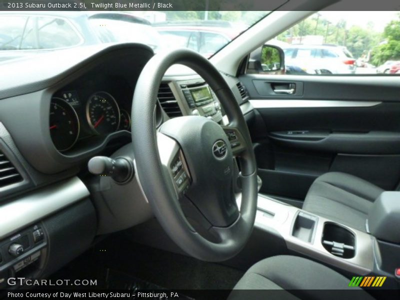 Twilight Blue Metallic / Black 2013 Subaru Outback 2.5i