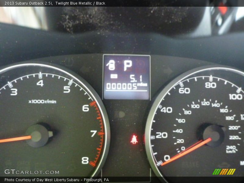 Twilight Blue Metallic / Black 2013 Subaru Outback 2.5i