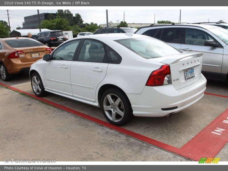 Ice White / Off Black 2010 Volvo S40 T5 R-Design
