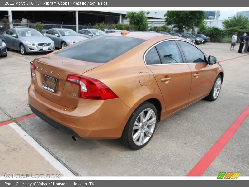 Vibrant Copper Metallic / Soft Beige 2012 Volvo S60 T5