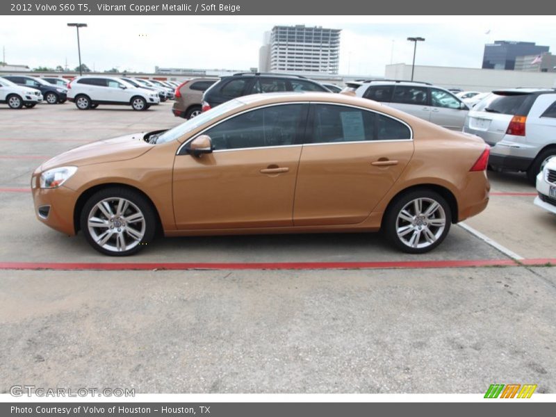  2012 S60 T5 Vibrant Copper Metallic