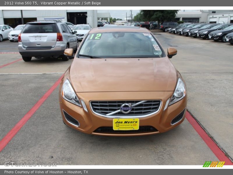 Vibrant Copper Metallic / Soft Beige 2012 Volvo S60 T5