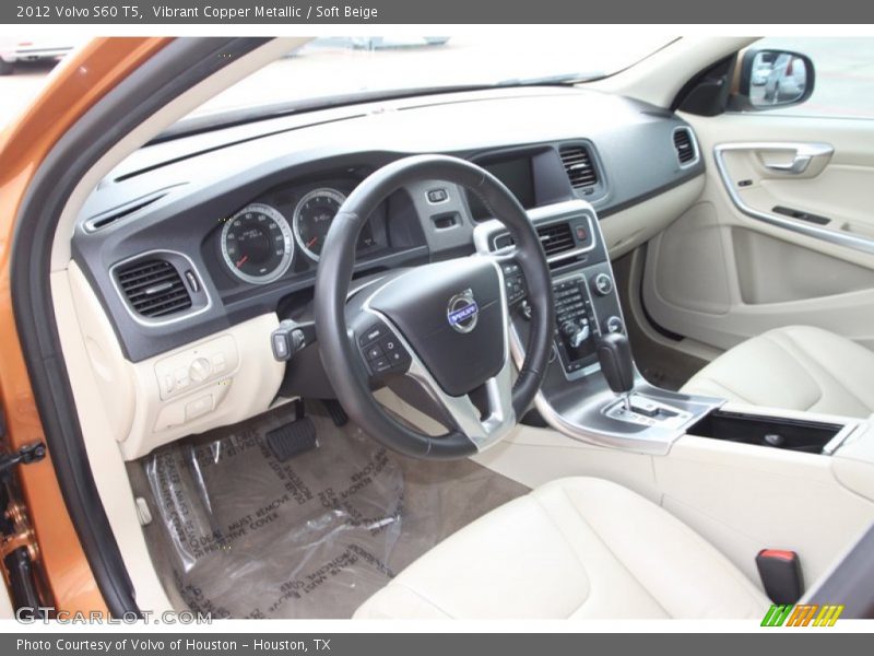  2012 S60 T5 Soft Beige Interior