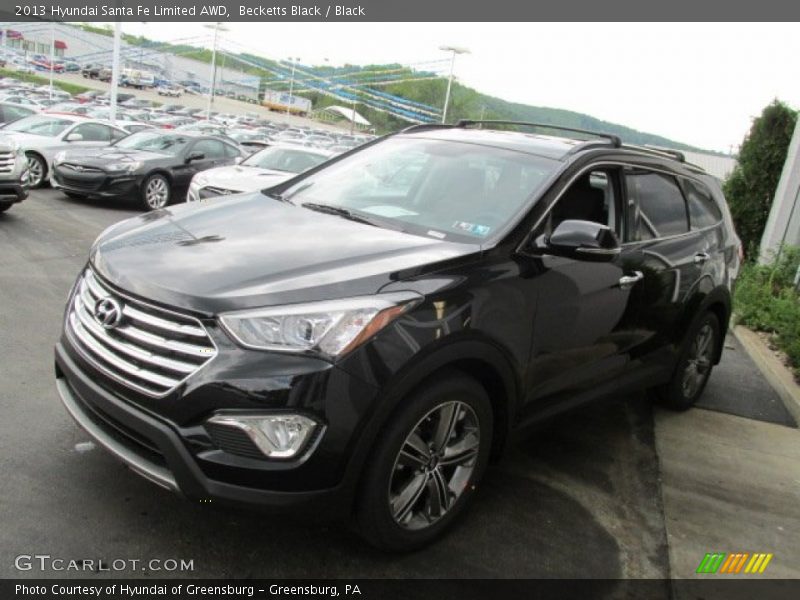 Becketts Black / Black 2013 Hyundai Santa Fe Limited AWD