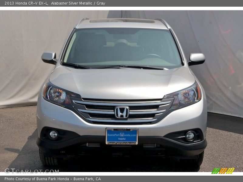 Alabaster Silver Metallic / Gray 2013 Honda CR-V EX-L
