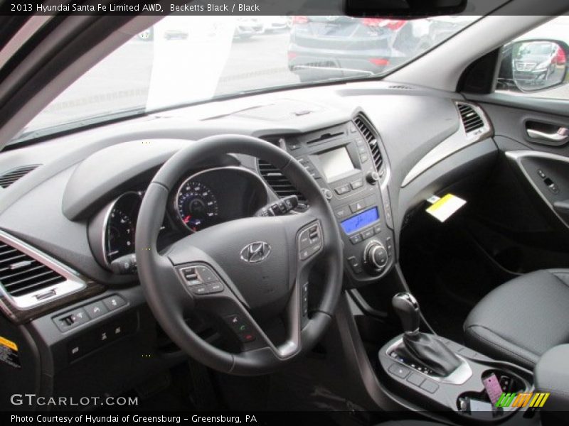Becketts Black / Black 2013 Hyundai Santa Fe Limited AWD