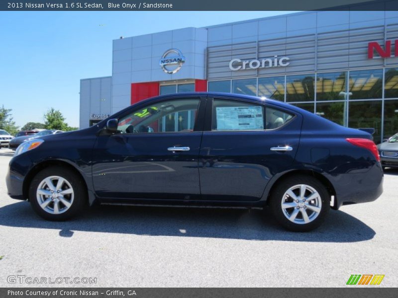 Blue Onyx / Sandstone 2013 Nissan Versa 1.6 SL Sedan
