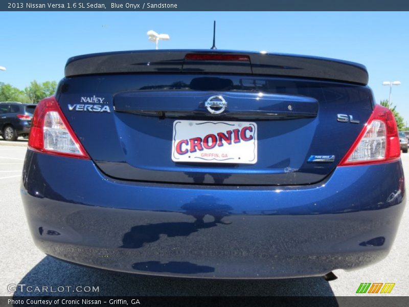 Blue Onyx / Sandstone 2013 Nissan Versa 1.6 SL Sedan