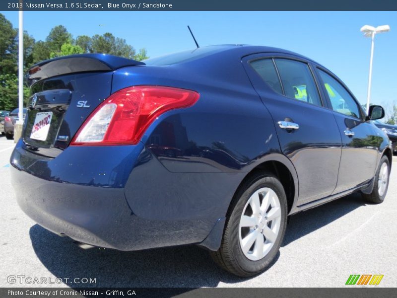 Blue Onyx / Sandstone 2013 Nissan Versa 1.6 SL Sedan