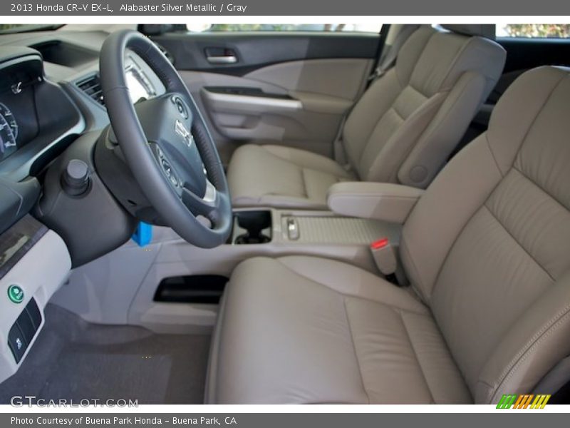 Alabaster Silver Metallic / Gray 2013 Honda CR-V EX-L