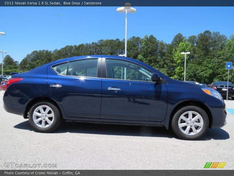 Blue Onyx / Sandstone 2013 Nissan Versa 1.6 SL Sedan