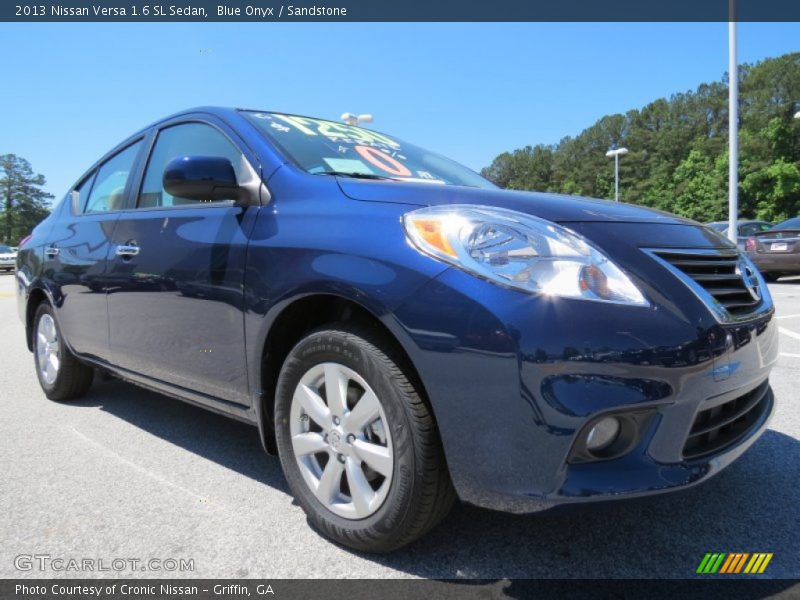 Blue Onyx / Sandstone 2013 Nissan Versa 1.6 SL Sedan
