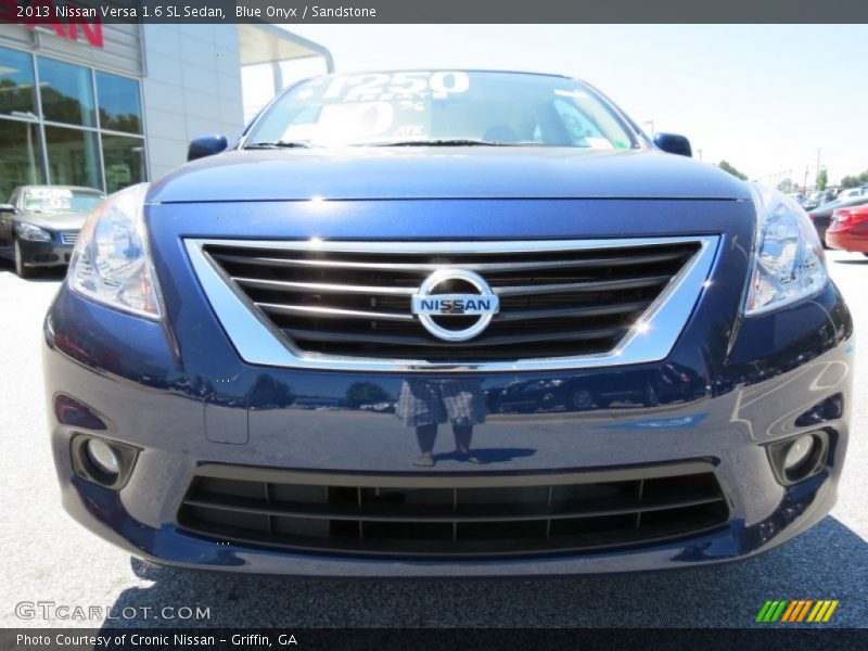 Blue Onyx / Sandstone 2013 Nissan Versa 1.6 SL Sedan