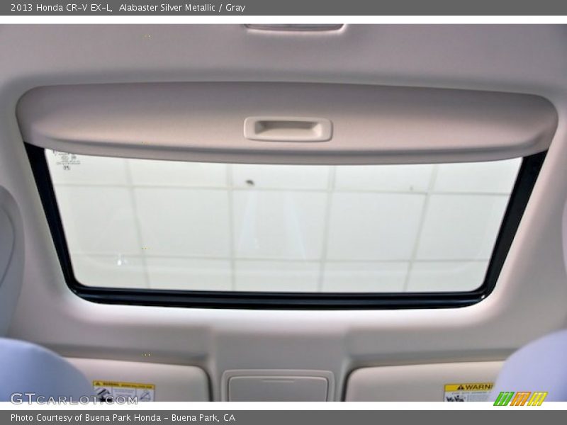 Alabaster Silver Metallic / Gray 2013 Honda CR-V EX-L