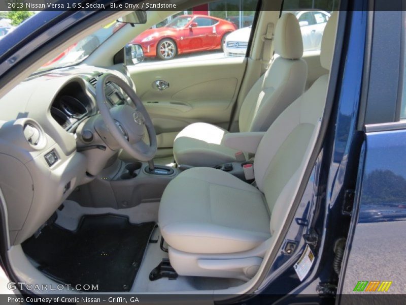 Blue Onyx / Sandstone 2013 Nissan Versa 1.6 SL Sedan