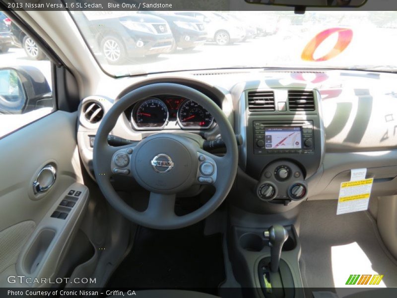 Blue Onyx / Sandstone 2013 Nissan Versa 1.6 SL Sedan