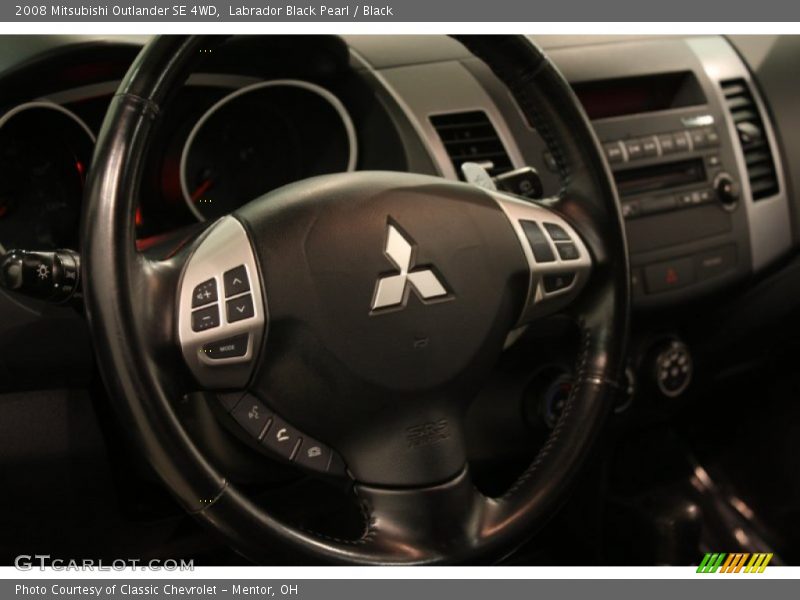 Labrador Black Pearl / Black 2008 Mitsubishi Outlander SE 4WD