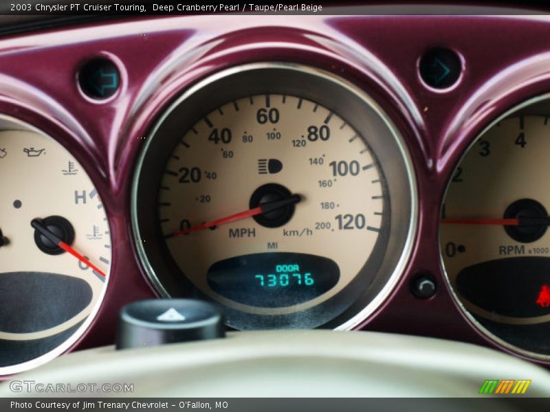 Deep Cranberry Pearl / Taupe/Pearl Beige 2003 Chrysler PT Cruiser Touring