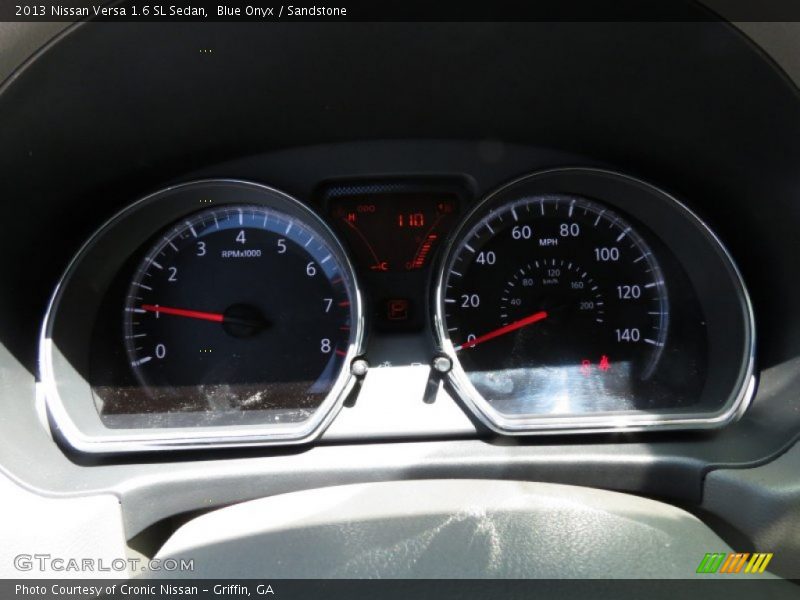 Blue Onyx / Sandstone 2013 Nissan Versa 1.6 SL Sedan