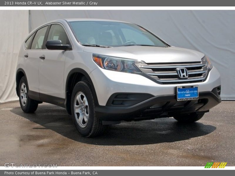 Alabaster Silver Metallic / Gray 2013 Honda CR-V LX