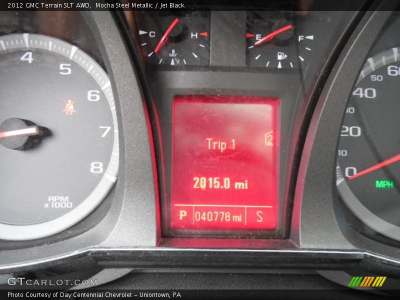 Mocha Steel Metallic / Jet Black 2012 GMC Terrain SLT AWD