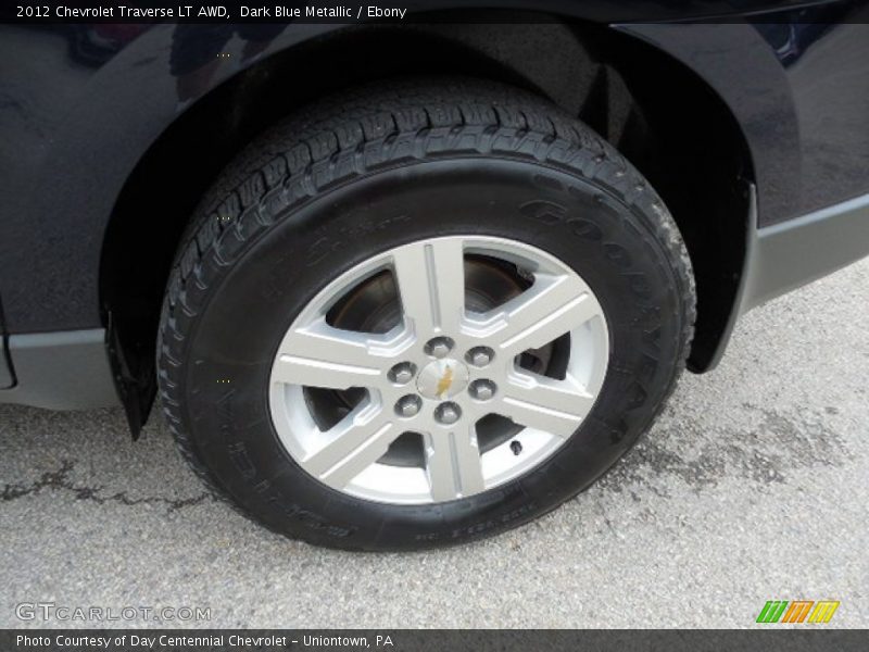 Dark Blue Metallic / Ebony 2012 Chevrolet Traverse LT AWD
