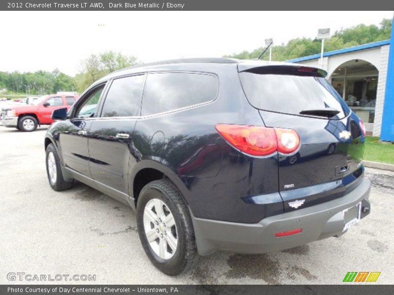 Dark Blue Metallic / Ebony 2012 Chevrolet Traverse LT AWD