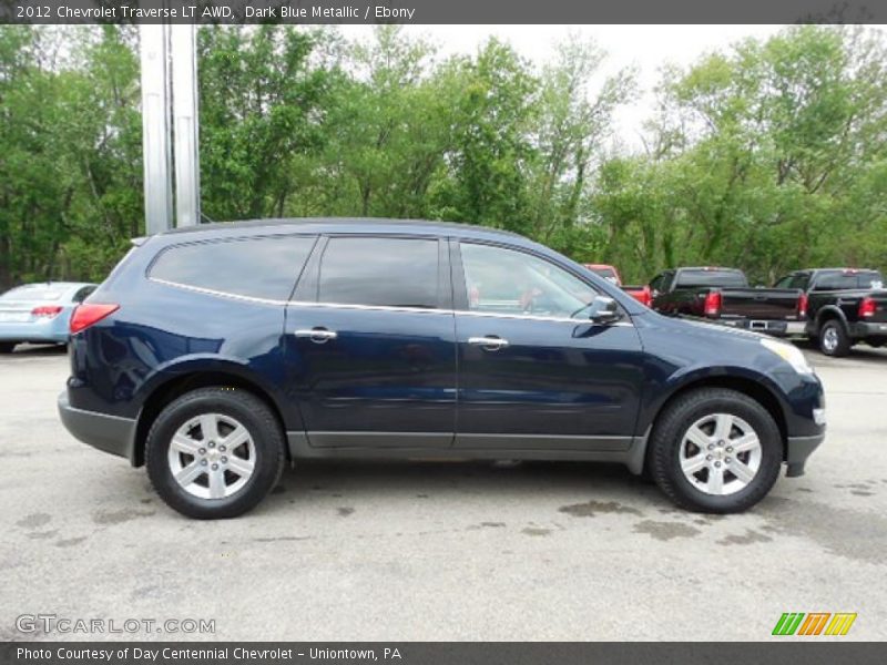 Dark Blue Metallic / Ebony 2012 Chevrolet Traverse LT AWD