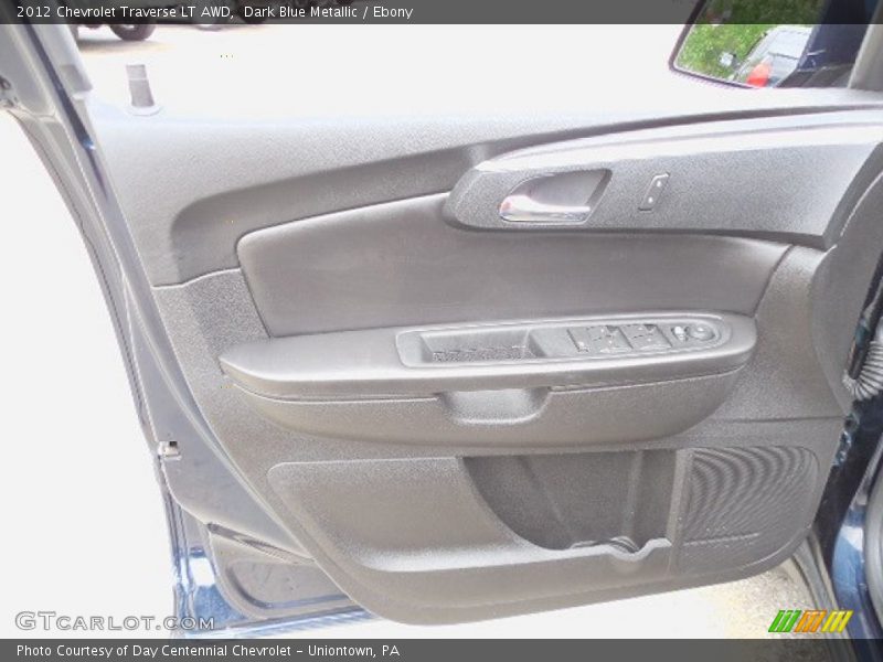 Dark Blue Metallic / Ebony 2012 Chevrolet Traverse LT AWD