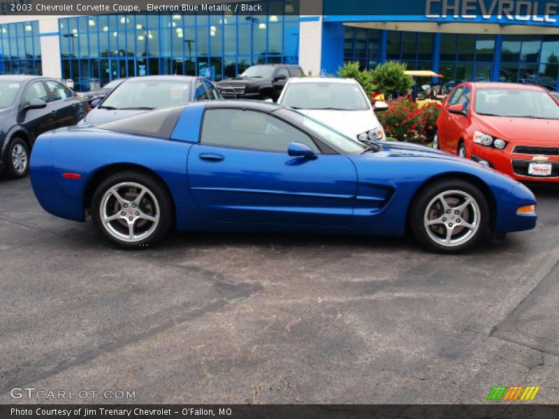 Electron Blue Metallic / Black 2003 Chevrolet Corvette Coupe