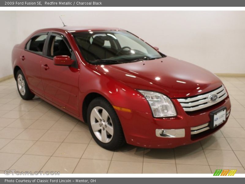 Redfire Metallic / Charcoal Black 2009 Ford Fusion SE