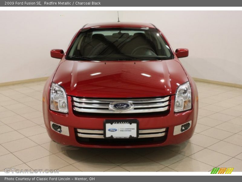 Redfire Metallic / Charcoal Black 2009 Ford Fusion SE