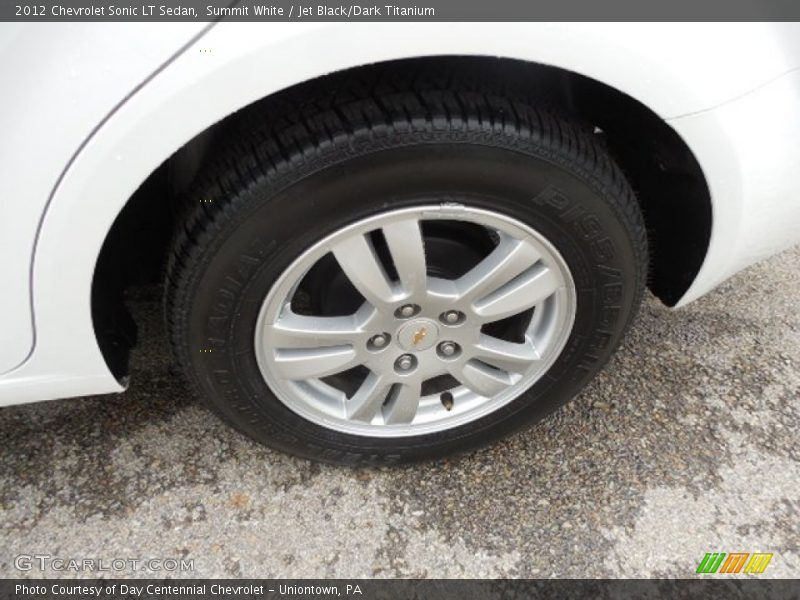 Summit White / Jet Black/Dark Titanium 2012 Chevrolet Sonic LT Sedan