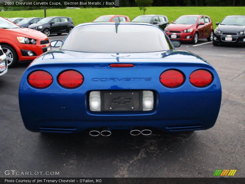 Electron Blue Metallic / Black 2003 Chevrolet Corvette Coupe