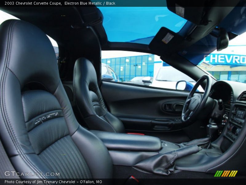Electron Blue Metallic / Black 2003 Chevrolet Corvette Coupe