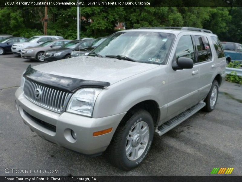 Silver Birch Metallic / Dark Graphite 2003 Mercury Mountaineer Convenience AWD
