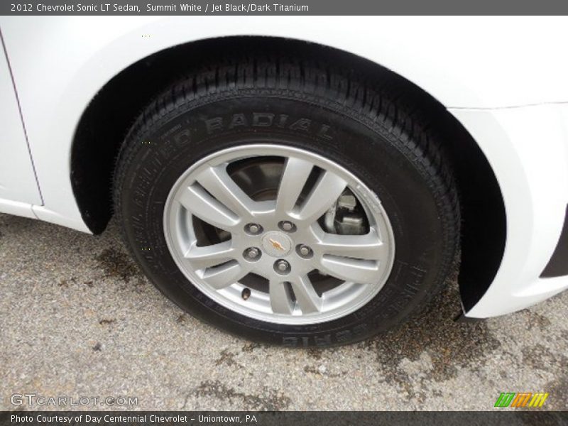 Summit White / Jet Black/Dark Titanium 2012 Chevrolet Sonic LT Sedan