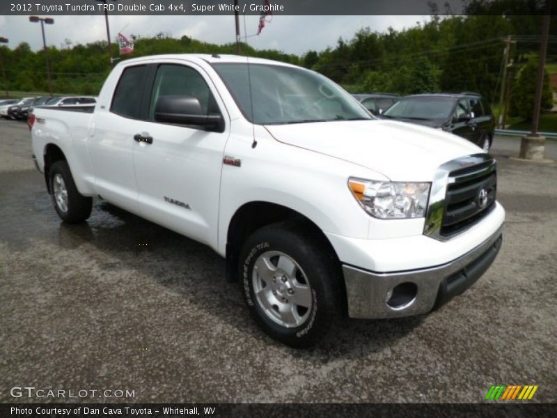 Super White / Graphite 2012 Toyota Tundra TRD Double Cab 4x4
