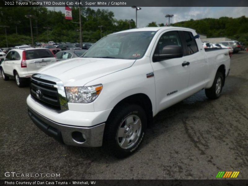 Super White / Graphite 2012 Toyota Tundra TRD Double Cab 4x4