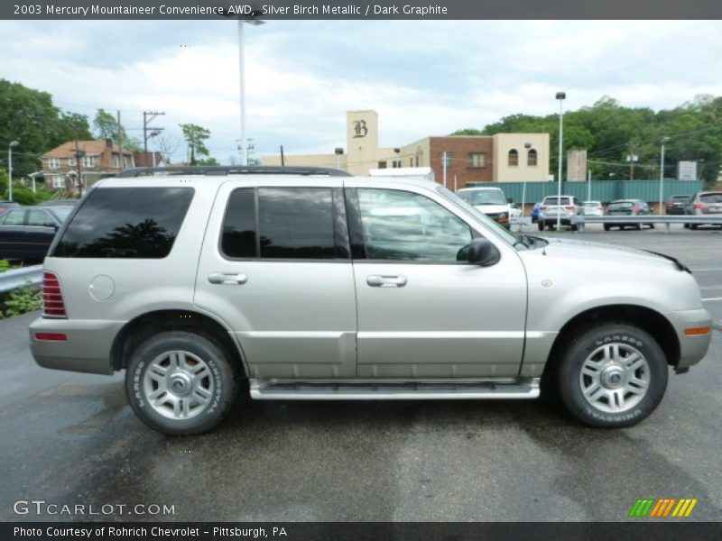 Silver Birch Metallic / Dark Graphite 2003 Mercury Mountaineer Convenience AWD