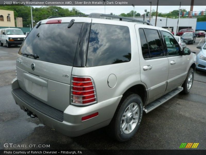Silver Birch Metallic / Dark Graphite 2003 Mercury Mountaineer Convenience AWD