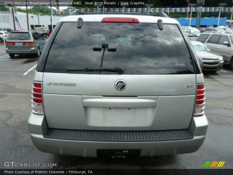 Silver Birch Metallic / Dark Graphite 2003 Mercury Mountaineer Convenience AWD