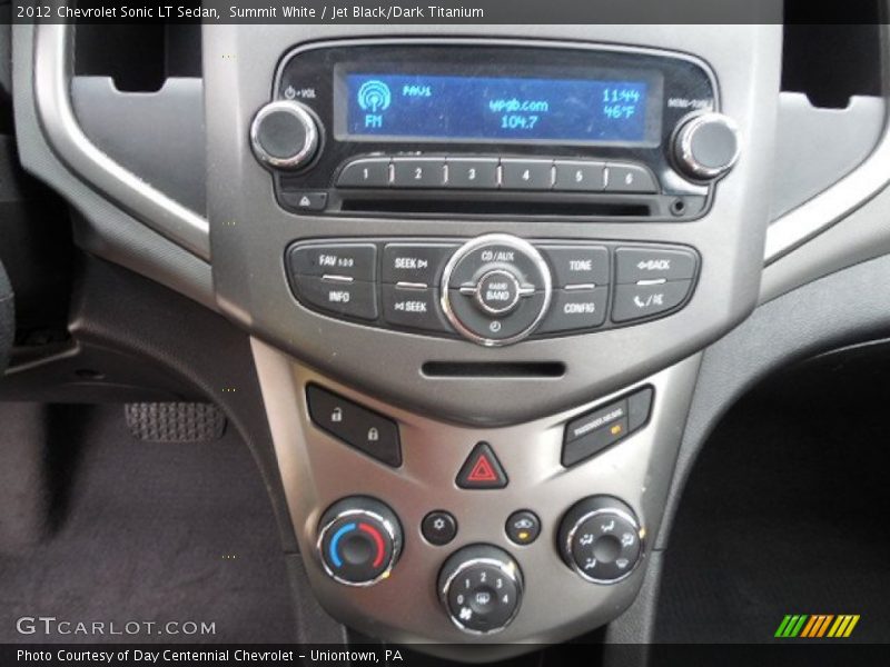 Summit White / Jet Black/Dark Titanium 2012 Chevrolet Sonic LT Sedan