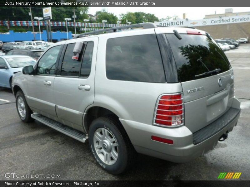 Silver Birch Metallic / Dark Graphite 2003 Mercury Mountaineer Convenience AWD