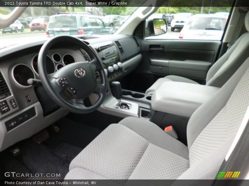 Super White / Graphite 2012 Toyota Tundra TRD Double Cab 4x4